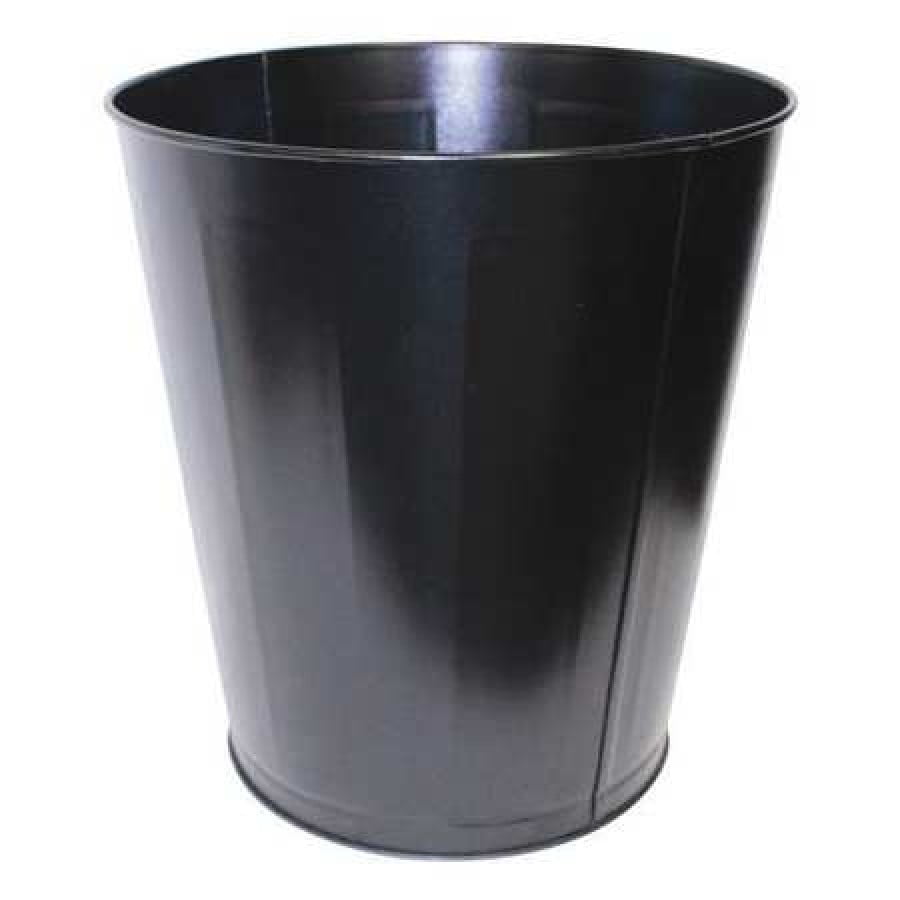 TOUGH GUY 11C816 7 gal. Steel Round Trash Can , Brown