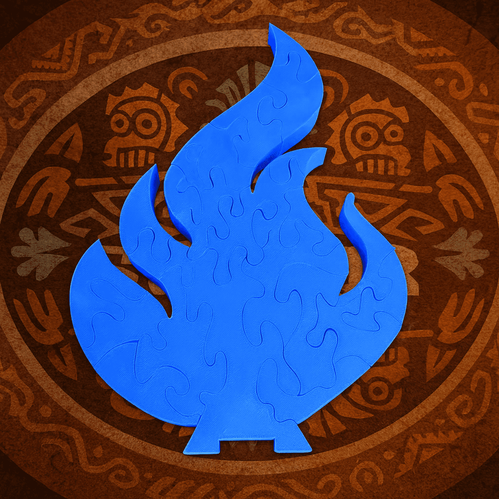 3 Pack Survivor-Inspired Flame Puzzle by SandsGameCo – Unique Red Flame Design for Fans and Puzzle Enthusiasts – Perfect Gift for Survivor Fans