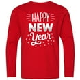 thumbnail image 3 of Inktastic Happy New Year in Hand Lettering Long Sleeve Youth T-Shirt, 3 of 5