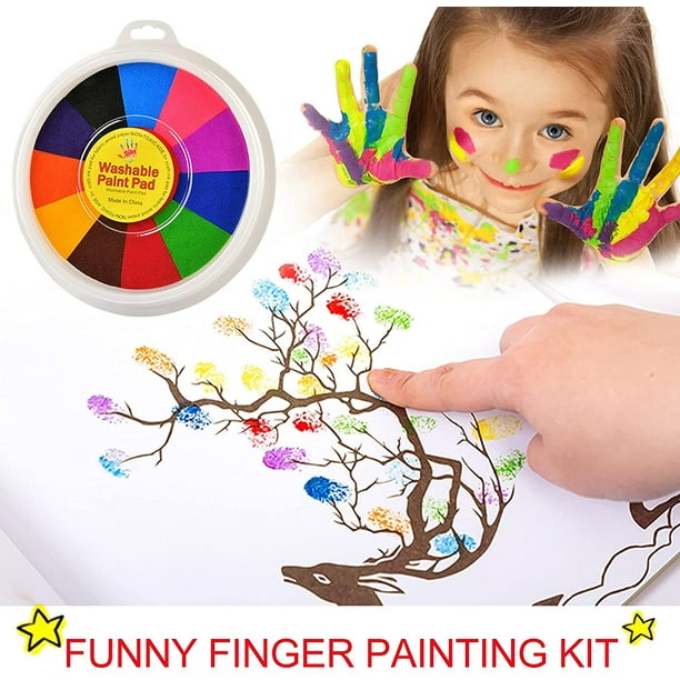 Kit de peinture au doigt amusant pour enfants, kit d'outils