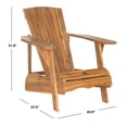 thumbnail image 5 of Safavieh Vista Outdoor Adirondack Chair w/ Wine Glass Holder - Natural, 5 of 5