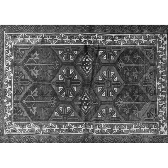 Ahgly Company Indoor Rectangle Persian Gray Traditional Area Rugs, 7' x 10'