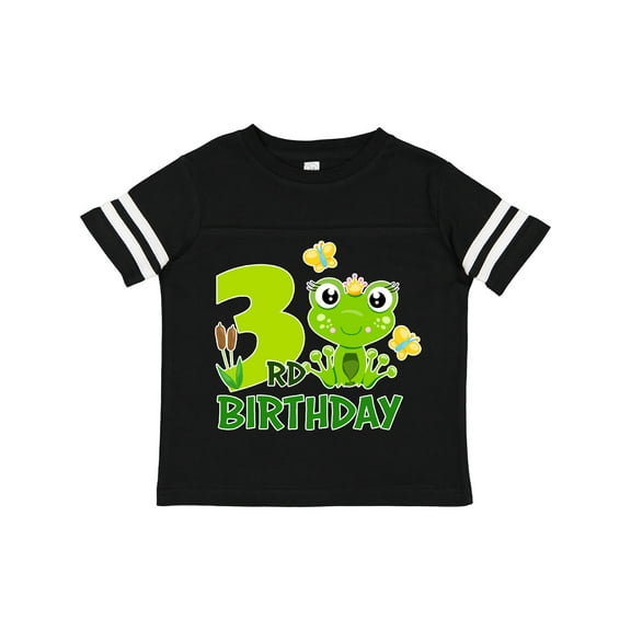 Inktastic 3rd Birthday Princess Frog Girls Toddler T-Shirt