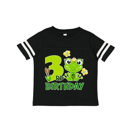 

Inktastic 3rd Birthday Princess Frog Gift Toddler Toddler Girl T-Shirt