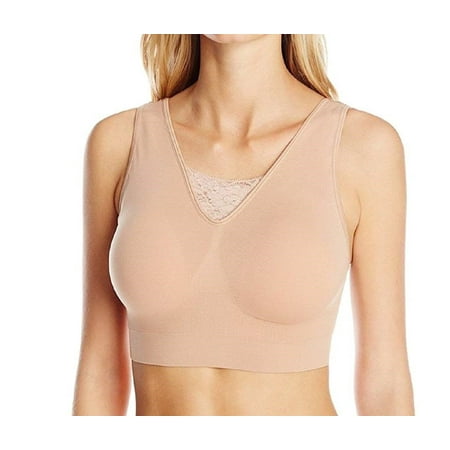 

Rhonda Shear Ahh Dainty Lacey Seamless Removable Padded Bra - 9345