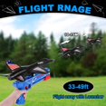 thumbnail image 3 of Allaugh 2 Pack Airplane Launcher Toy, 13.3" Jet F-16 Fighting Falcon, Catapult Plane Game Boy Toys for 4- 12Y Kids Outdoor Flying Toys Birthday Gifts, 3 of 6