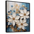 thumbnail image 2 of Designart "Delightful Crafted Poinsettias III" Poinsettias Floater Framed Canvas Prints, 2 of 5