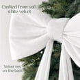 thumbnail image 6 of MKKAS Christmas Decorations - 6FT Big Christmas Bows for Christmas Tree - Giant White Velvet Bow Christmas Decor for Tree Topper Window Mantel Wall - Indoor Home Room Party Hanging Xmas Decorations, 6 of 11