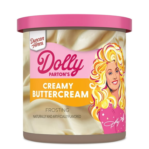 Duncan Hines Dolly Parton's Favorite Creamy Buttercream Flavored Cake Frosting, 16 oz.