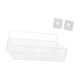 thumbnail image 1 of Estantes de pared con cesta colgante de alambre, cesta de alambre de acero resistente para manualidades en casa. L blanca con pegatina, 1 of 9