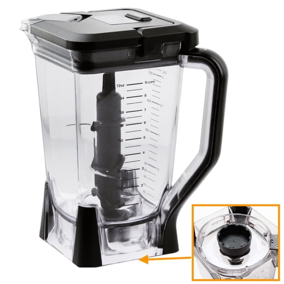 Replacement 72oz XL Pitcher and Lid with 6-Blade Assembly Compatible with Ninja Blender BL660, BL770, BL771, BL773, BL740, BL780