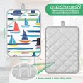 thumbnail image 6 of Yayeee Pot Holders Kitchen Heat Resistant with Pocket 7"x9.8" Cotton Oven Cooking Hot Pads, Colorful Sailboats, 6 of 7