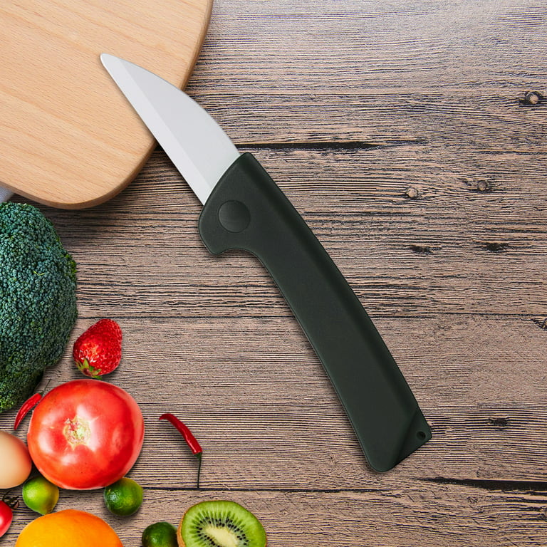 MAXFAVOR Portable Ceramic Folding Knife Fruit Cutlery Kitchen Pocket Knife  Pare Peeler