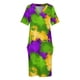 thumbnail image 3 of Mardi Gras Splash-vestido holgado con bolsillos para mujer Vestidos de Noche de graduación, 3 of 6