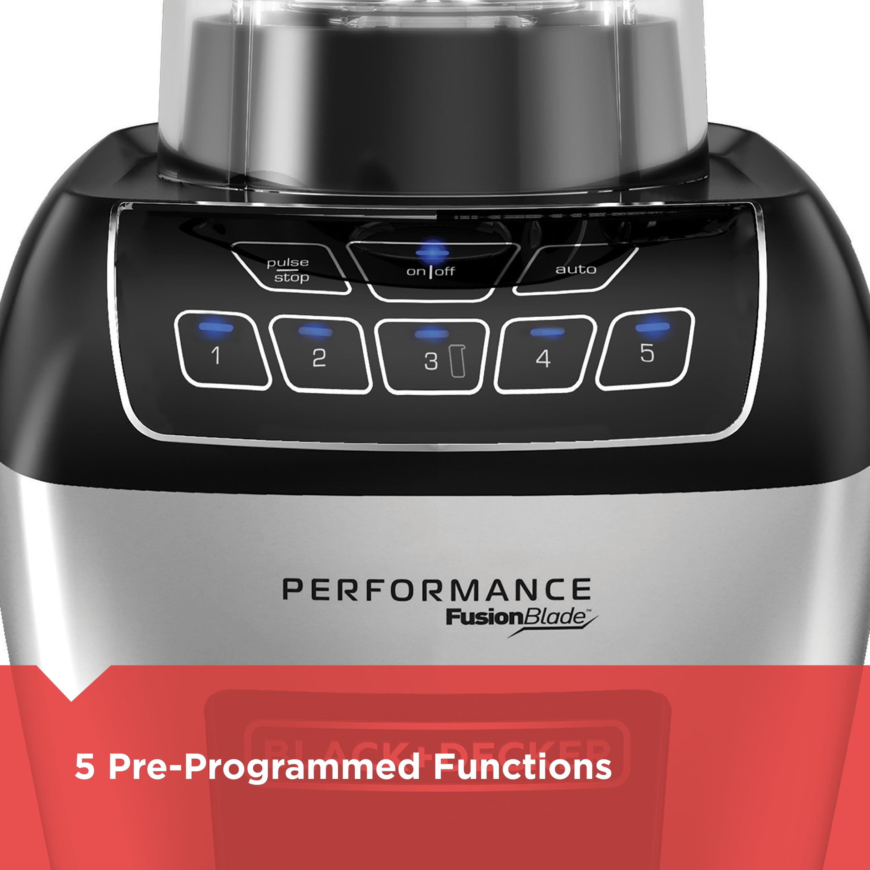 BLACK+DECKER FusionBlade Performance Digital Blending System with  Adjustable Control, Black/Silver, BL6005 