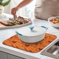 thumbnail image 2 of Halloween Spooky Icons Pattern Dish Drying Mat for Kitchen 1 Pack, Ultra Absorbent Microfiber Dishes Drainer Mats,16x18in(41x46cm), 2 of 6