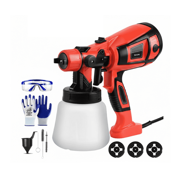 Pistola Para Pintar Bloosom Eléctrica Portátil Pulverizador Pintura Rojo