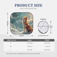 thumbnail image 2 of Kdxio Starry Sky Cloud Fox Print 2-Piece Sun Shade Front Windshield - Foldable Car Front Window Sunshades for Most Sedans SUV Truck, 2 of 6