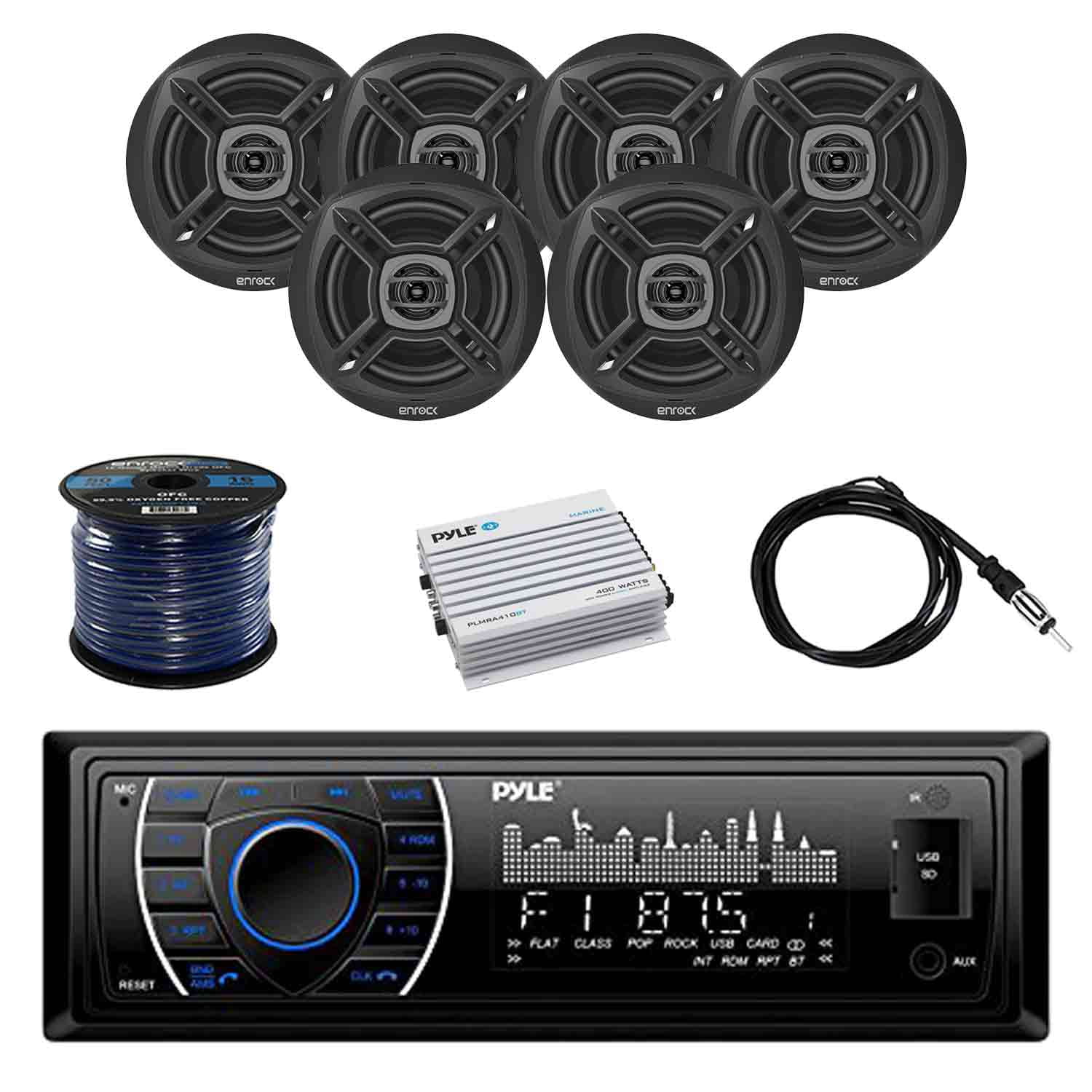 marine radio and speakers walmart