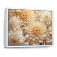 thumbnail image 2 of Designart "Ethereal Whiteness: Magical White Chrysanthemums I" Chrysanthemums Floater Framed Canvas Prints, 2 of 5