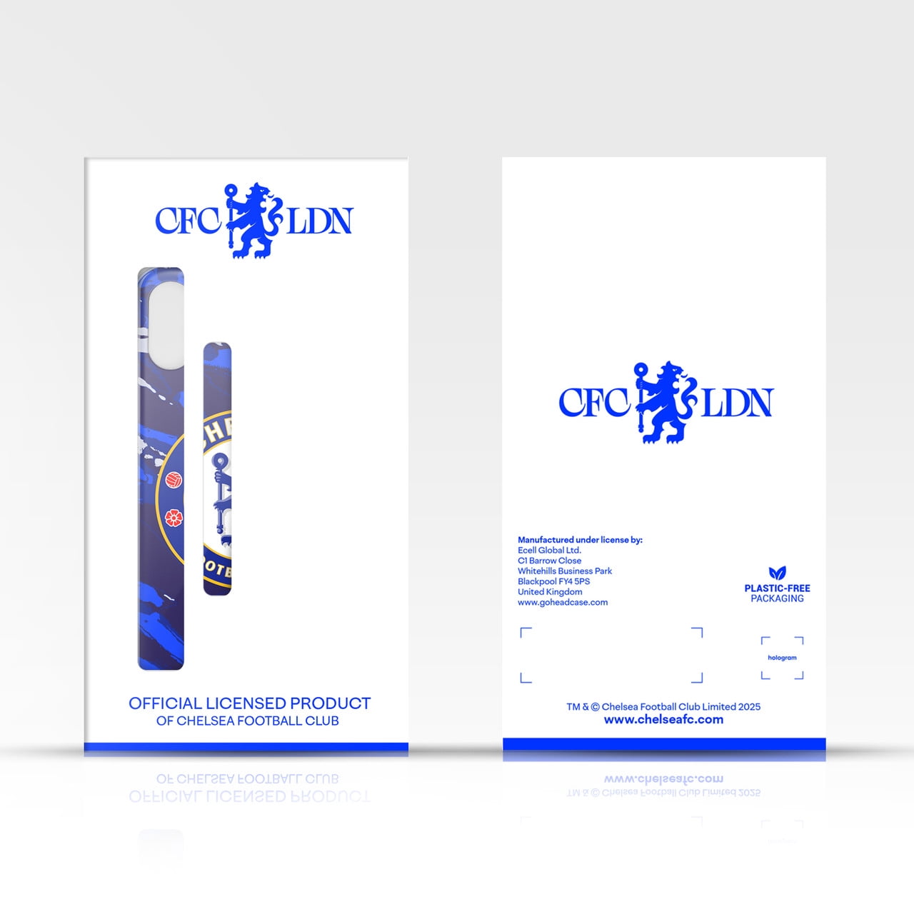 Head Case Designs Chelsea Football Club Retro Kit and Stadium Stamford Bridge Soft Gel Case for Apple iPhone 15 Pro