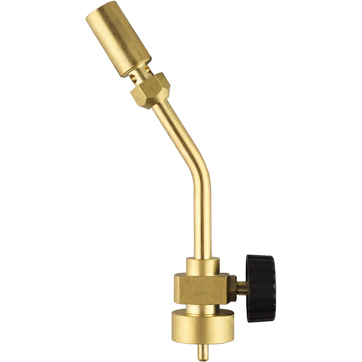 Brass Pencil Flame Propane Torch Head, Manual Start BBQ Torch Nozzle
