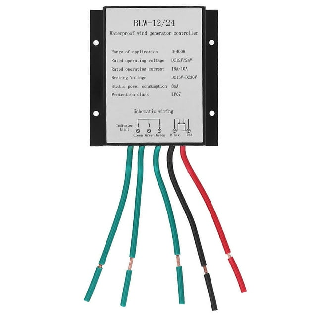 BLW?12/24 400W Wind Generator Turbine Controller Waterproof Battery Charging Regulator