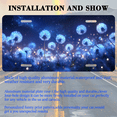 thumbnail image 3 of 1 Pcs 2D Flat License Plate Covers & Frames, Dandelions in the Starry For Decorative Front, Waterproof For Decoration Aluminum License Plate Covers & Frames Cover For Men Women, 12" X 6", 3 of 7