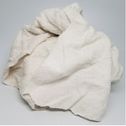 Affordable Wipers White Terry Towel Cleaning Wiping Rags Shop Towels & Cloths - 10 LBS Box