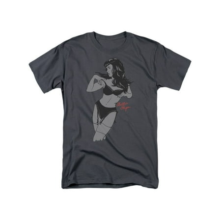 Bettie Page Pin - Bettie Page Soft Vogue Pin Up Model Icon T-Shirt Tee