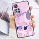 thumbnail image 3 of Anime Stitch Cute Disney For Xiaomi Redmi Note 12 12S Turbo 11 11T 11S 10 10S 9 8 8T 7 Pro Plus 5G Black Phone Case Cover, 3 of 5