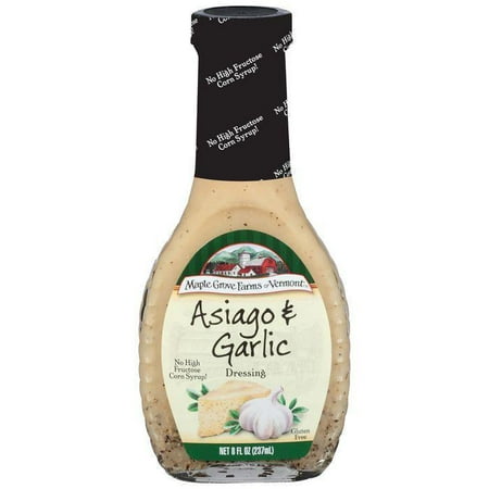 - Maple Grove Farms Asiago & Garlic Dressing 8 Oz (Pack of 6)