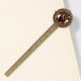 thumbnail image 4 of Thanksgiving turkey leaves Lace Bookmark in Antique Bronze: a Delightful Reading Accessory for Book Lovers, 4 of 5