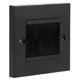thumbnail image 5 of Dust Cover Brush Cable Wall Plate Port Insert Outlet Mounting Panel (Black), 5 of 5