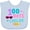 Blue, variant on Inktastic 100 Days Cooler in Pink Girls Baby Bib