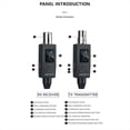 thumbnail image 4 of Micrófono Inalámbrico Transmisor de 2 Piezas Receptor UHF Conectado Al Inalámbrico de Micrófono XLR Adecuado para Micrófono Dinámico de 48 V, 4 of 8