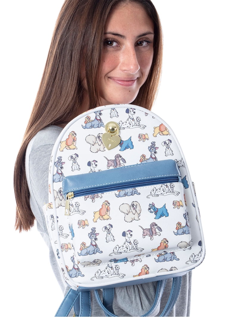 Disney Dogs All Over Print Mini Backpack Faux Leather Loungefly Disney Dogs Doghouse Allover Print Mini Backpack  main image 2