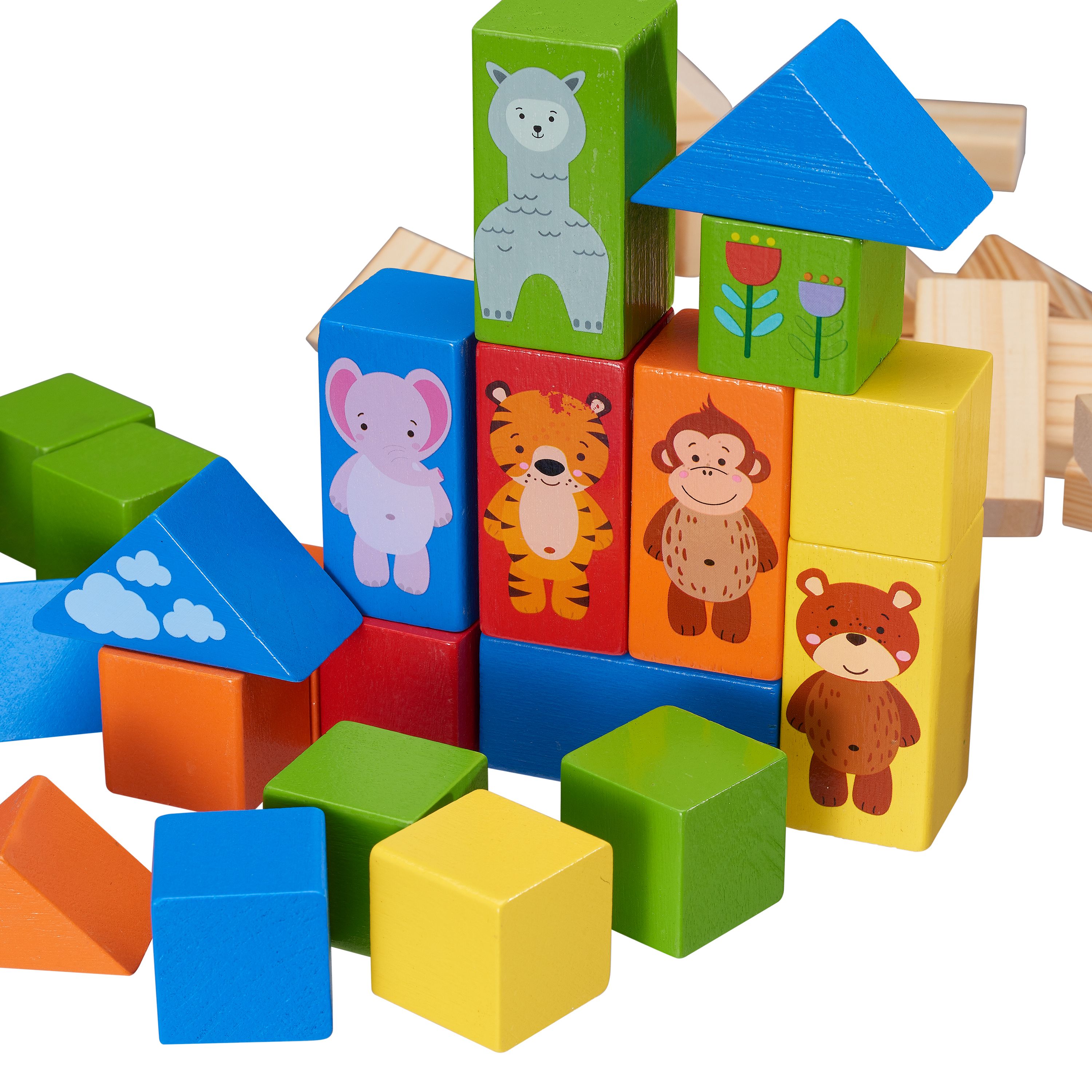 Spark Create Imagine Wood Building Blocks, 150 Pieces photo 3