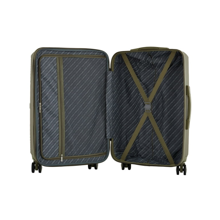 French Connection 3-Piece Hard Side Luggage Set, Olive - Walmart.com