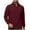 Wine, variant on GigrtiJin Men's Velvet Sweatshirt Long Sleeved Quarter Zip Stand up Collar Pullover Top Winter Warm Loose Blouse