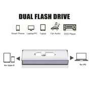 256GB USB 3.0 Flash Drive TOPESEL USB C Thumb Drive Fits for Android Phone Computer Photo Stick External Storage Silver