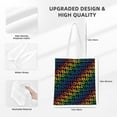thumbnail image 4 of DouZhe Reusable Grocery Bags, Rainbow Lgbt Pride Lightweight Polyester Canvas Cloth Tote Bag for Travle Gym Shopping School, 15" x 16", 4 of 7