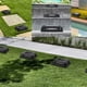thumbnail image 3 of Advancent Camino de luz con energía Solar, lámpara rectangular, cerca de césped de paisaje, herramienta de iluminación impermeable para exteriores, Iluminación y accesorios  1 pieza 6000K o 3000K Advancent HA072737-01, 3 of 6