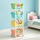 thumbnail image 2 of Carrito de almacenamiento de 4 niveles con ruedas, organizador multifuncional, solución para guardar juguetes y refrigerios en casa, diseño de cara sonriente, 2 of 6
