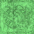 thumbnail image 1 of Ahgly Company Indoor Square Abstract Emerald Green Modern Area Rugs, 3' Square, 1 of 4