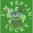 thumbnail image 2 of Boy's Lilo & Stitch I'm Feeling Lucky Graphic Tee Kelly Green Large, 2 of 4