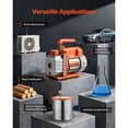 thumbnail image 6 of Single Stage Rotary Vane Vacuum Pump,3.5 CFM 1/4 HP,for HVAC R134a R22 R410a Systems&Automotive AC Maintenance,with Oil Included, 6 of 12