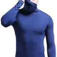 thumbnail image 1 of Chemise Thermique pour Hommes Col Roulé Manches Longues Couche de Base Tee-Shirt Thermique, 1 of 10