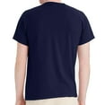 thumbnail image 4 of Hanes EcoSmart Men's Short Sleeve T-Shirt, Crewneck Classic Fit Tee, Cotton-Poly, Navy, XL, 4 of 5