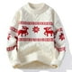 thumbnail image 3 of Suéter navideño rojo para hombre y mujer para Año Nuevo 2024, suéteres para parejas, mamá, padre, familia, conjuntos a juego, suéteres con estampado de renos, 3 of 4